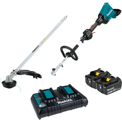 Makita DUX60PTM5X 18VX2 LXT Brushless Cordless Split Shaft Line Trimmer Kit