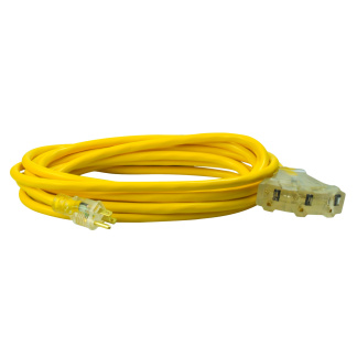 Southwire 4187SW8802 25' 3 Outlet Extension Cord SJTW 12/3 15A
