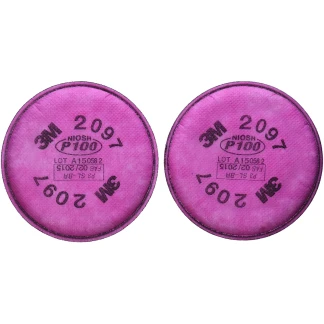 3M 2097 Particulate Filter, P100, with Nuisance Level Organic Vapour Relief
