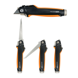 Fiskars 770060-1001 Pro Drywallers 2-in-1 Utility Knife & Jab Saw