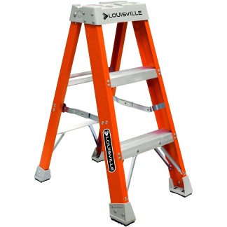 Louisville FS1503 3' Fiberglass Step Ladder, Type 1A 300lb Capacity