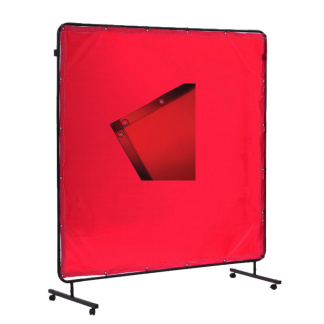 Platinum WC-05138 6' x 6' Red Welding Screen