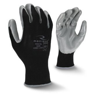Radians RWG15L Large Smooth Nitrile Palm Coated Gloves