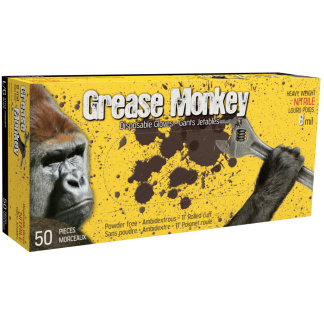 Watson 5555PFL 8Mil Large Grease Monkey Heavy Weight Nitrile Disposable gloves