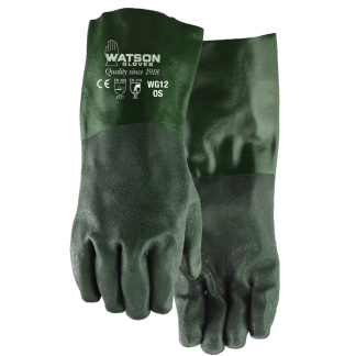 Watson WG12 Dura Dip Heavy Duty Double Dipped PVC Chemical Resistant Gloves