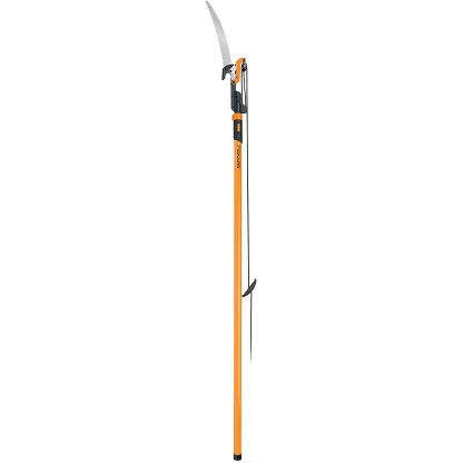 Fiskars 393981-1003 7'-14' Power-Lever Extendable Pole Saw & Pruner