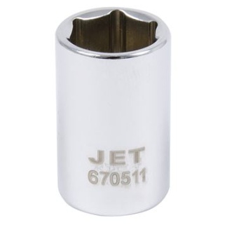 Jet 670504 1/4" DR x 5mm Regular Chrome Socket 6 Point