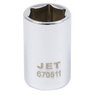 Jet 670506 1/4" DR x 6mm Regular Chrome Socket 6 Point