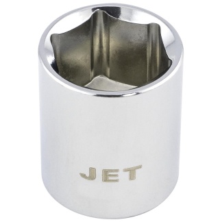 Jet 671116 3/8" DR x 1/2" Regular Chrome Socket 6 Point