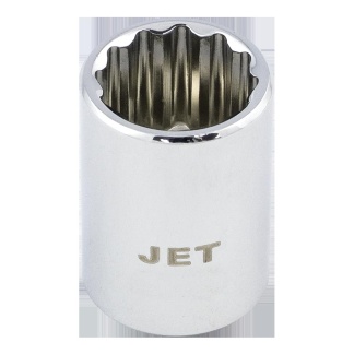 Jet 671618 3/8" DR x 18mm Regular Chrome Socket 12 Point