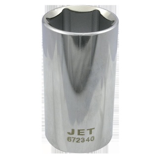 Jet 672340 1/2" DR x 1 1/4" Deep Chrome Socket 6 Point