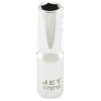 Jet 672712 1/2" DR x 12mm Deep Chrome Socket 6 Point