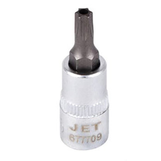 Jet 677706 1/4" DR x T10 S2 1 1/2" Long Tamperproof TORX Bit Socket