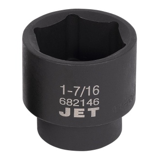 Jet 682146 1/2" DR x 1 7/16" Regular Impact Socket 6 Point
