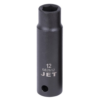 Jet 682612 1/2" DR x 12mm Deep Impact Socket 6 Point