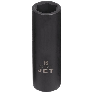 Jet 682616 1/2" DR x 16mm Deep Impact Socket 6 Point