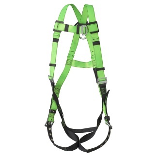 Peakworks V8002200 Contractor Harness   1D   Class A   Pass Thru Chest Buckle  Grommeted Leg Straps