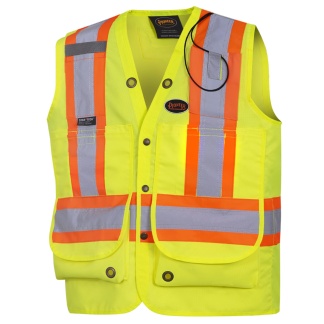 Pioneer V10103402XL Hi Viz Surveyor's Safety Vest