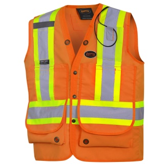 Pioneer V1010350S Hi Viz Surveyor's Safety Vest