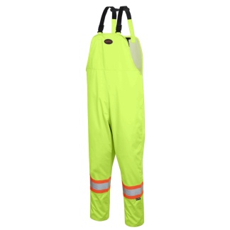 Pioneer V1082360L "The Rock" 300D Oxford Polyester Bib Pant with PU Coating. Yellow.  Size Large