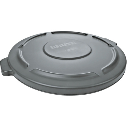 Rubbermaid FG263100GRAY Brute Plastic/Polyethylene Round Container Lid, Container Size 22-1/4" Dia.