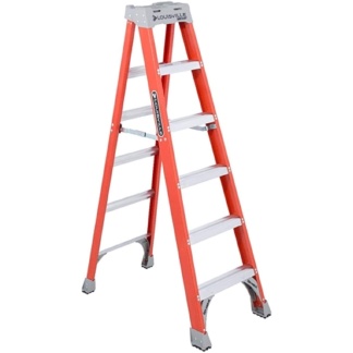 Louisville FS1506 6' Fiberglass Step Ladder, Type 1A 300lb Capacity