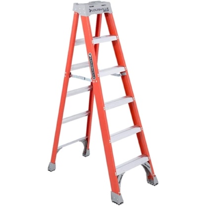 Louisville FS1506 6 Fiberglass Step Ladder Type 1A 300lb