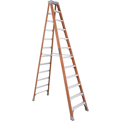 Louisville FS1512 12' Fiberglass Step Ladder, Type 1A 300lb Capacity