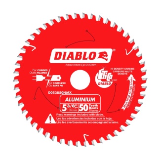 Diablo D053850NMX 5-3/8 in. x 50 Tooth Aluminum Cutting Saw Blade