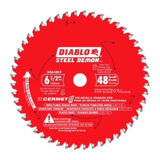 Diablo D0648CFX 6-1/2 in. x 48 Tooth Steel Demon Cermet II Saw Blade for Metals and Stainless Steel