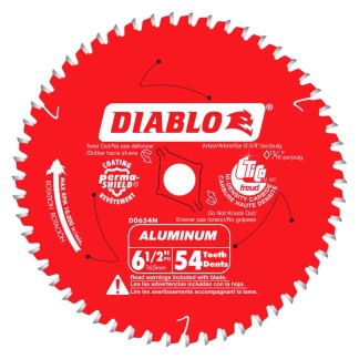 Diablo D0654N 6-1/2 in. x 54 Tooth Medium Aluminum Cutting Saw Blade