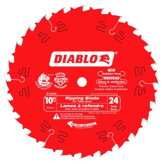 Diablo D1024X 10 in. x 24 Tooth Ripping Saw Blade