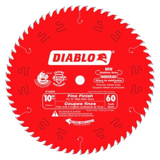 Diablo D1060S 10 in. x 60 Tooth Fine Finish Slide Miter Saw Blade