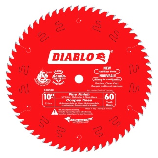 Diablo D1060X 10 in. x 60 Tooth Fine Finish Saw Blade