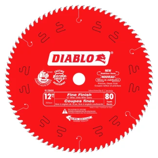 Diablo D1280X 12 in. x 80 Tooth Fine Finish Saw Blade