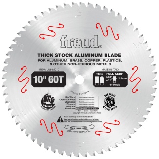 Freud LU89M010 10&quot; Thick Stock Aluminum Metal Blade