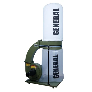 General 10-110 M1 2 HP 1550 CFM Dust Collector 110/220 V, 1 Ph, 15 A