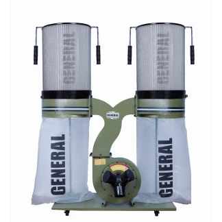 General 10-210 CF M1 3HP 2280 CFM 2 Canister Dust Collector