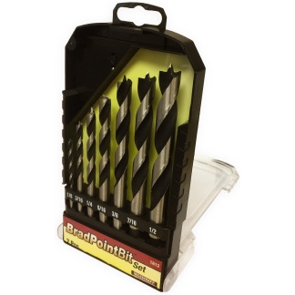 Milescraft 1812 7pc Brad Point Drill Bit Set