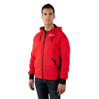 Milwaukee 306R-20L Men's Large M12 12 Volt Lithium-Ion Cordless Heated Hoodie Red - Hoodie Only