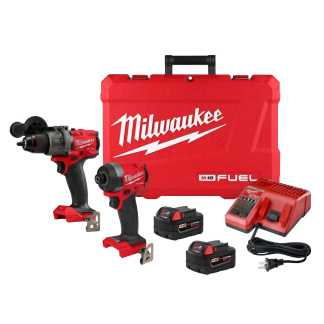 Milwaukee 3697-22 M18 FUEL 2-Tool Hammer Drill & 1/4" Hex Driver Combo Kit