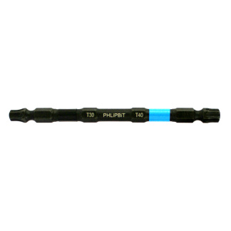 ORiGiNAL - HX4+HX5, 4 INCH, 5pk. Double End+Double Duty, 1/4 Quick Connect IMPACT BiT, USA-IRPB4HX4HX5-5 (Maroon HX4+HX5 Teal Drives 4mm+5mm Hex