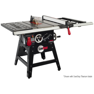 SawStop CNS175-SFA30 1.75HP, 1Ph 120V Contractor Table Saw Kit with 30" Aluminum Extrusion Fence & Rail