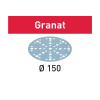 Festool 575164 6" 120 Grit Abrasive Sheet, Granat STF D150/48 P120 GR/100