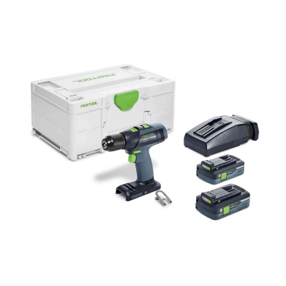 Festool 576754 Cordless Drill Kit T18+3-E HPC 4,0 I-Plus US