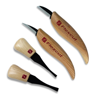 Flexcut KN600 Beginner Wood Carving Palm & Knife Set