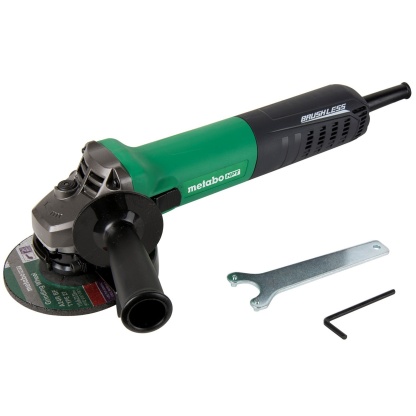 Metabo HPT G12VEM 4-1/2" AC Brushless, Variable Speed, 11 AMP AC/DC Disk Grinder