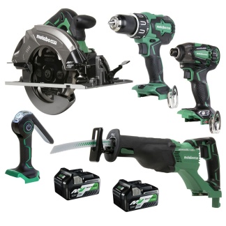 Metabo HPT KC18DBFL2QDM 5 Tool Cordless Combo Kit | KC18DBFL2QDM