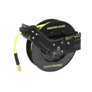 KING INDUSTRIAL K-5038FRL 50 ft x 3/8" Retractable air hose reel with hybrid polymer air hose