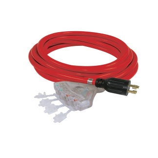 POWER FORCE K-L1430-25-4T 25 ft. Generator Extension cord with quad tap